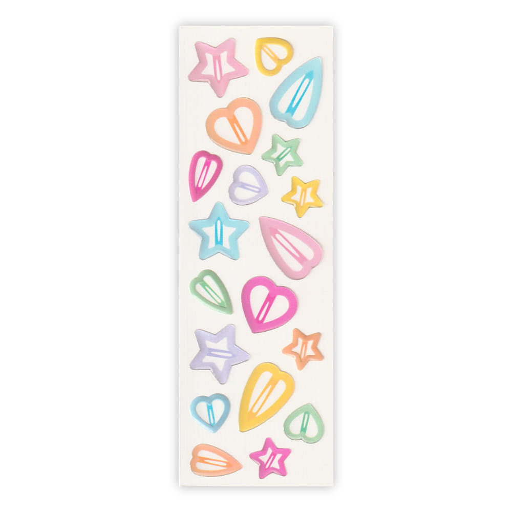 [A Scoop of P] Hair Pins Epoxy Deco Sticker Sheet