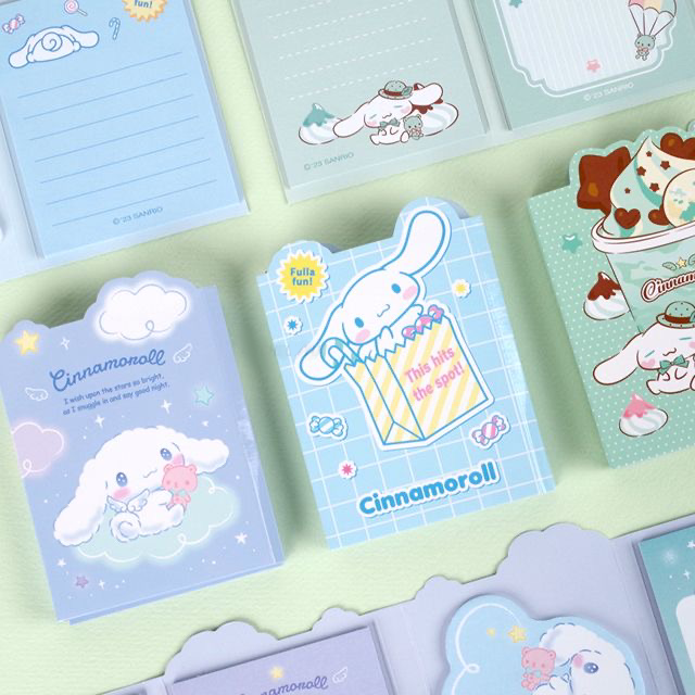 [Sanrio Korea] Cinnamoroll Assorted Sticky Memo Pad Set (3 styles)