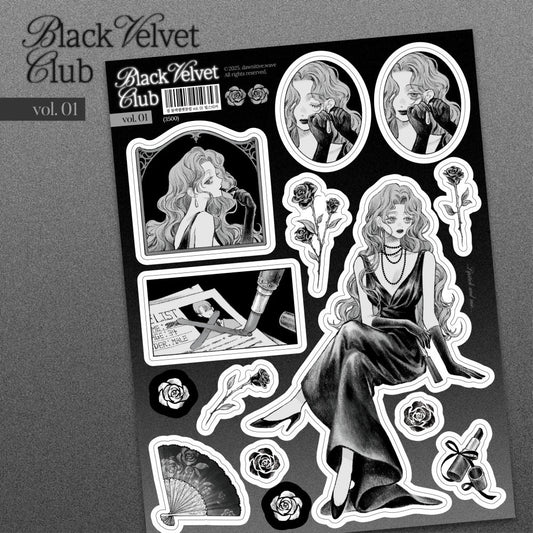 [Gyeol] Black Velvet Club Vol. 01 Sticker Sheet