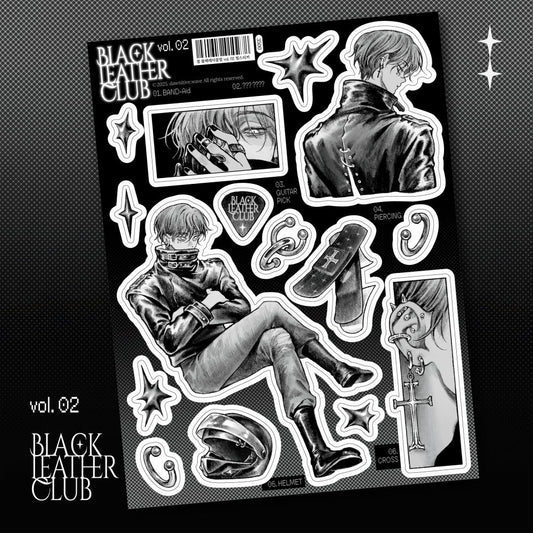 [Gyeol] Black Leather Club Vol. 02 Sticker Sheet