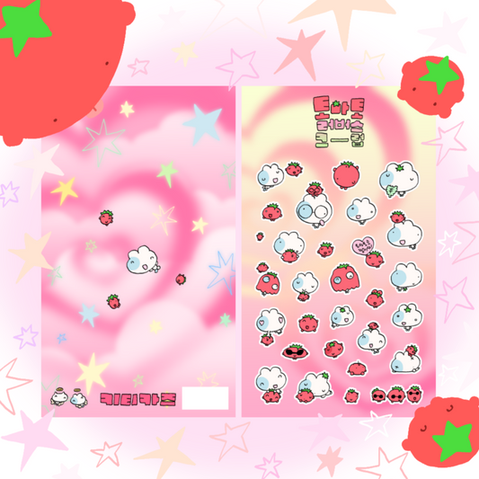 [Kittikaz.z] Tomato Lovers Deco Sticker Sheet