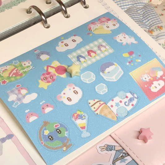 [Grgrdan] Sweet Sugar Pop Deco Sticker Sheet