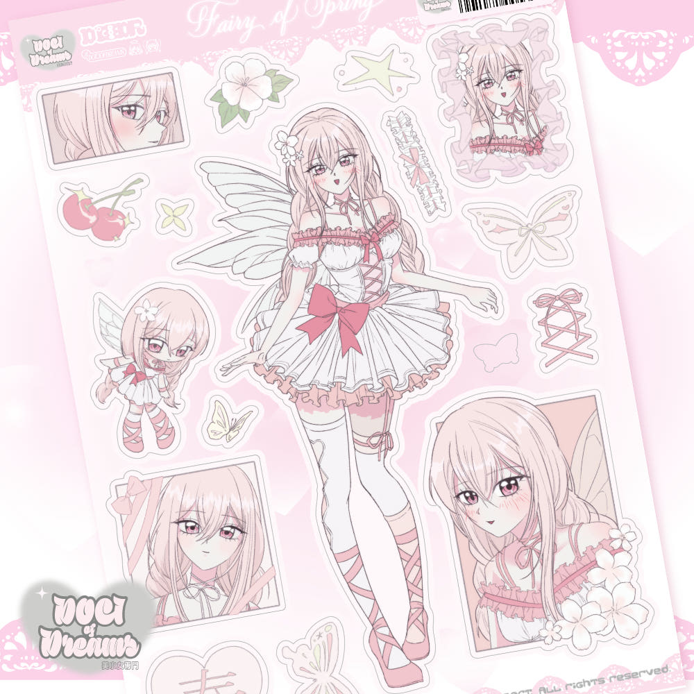 [Doci of Dreams] Fairy of Spring Sticker Sheet