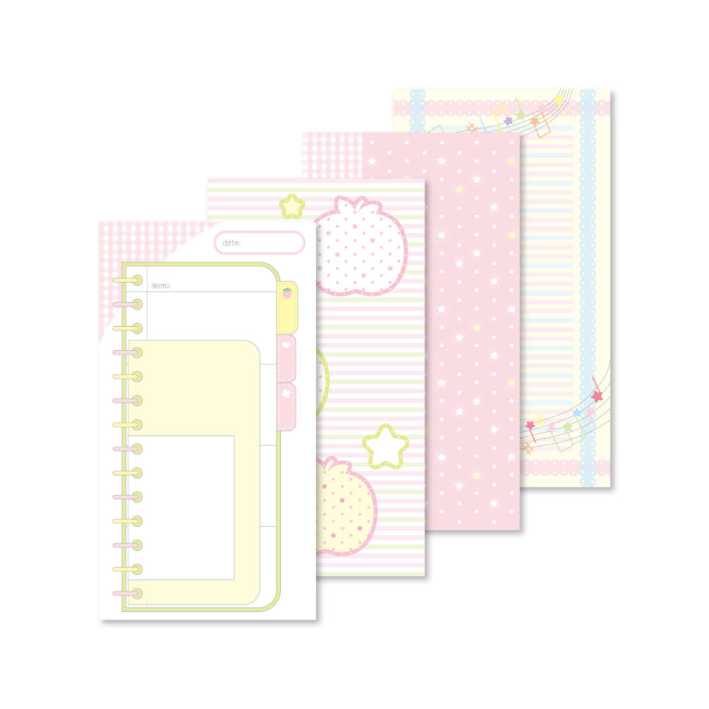 [Atoz Club] Long Pink Memo Sticker Set