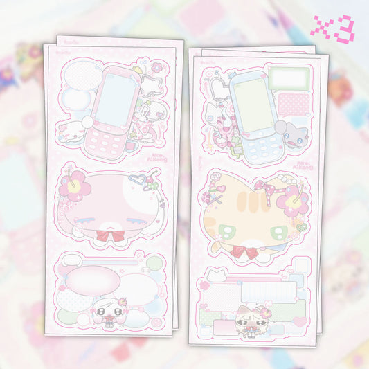 [Ako, Aikong] Gyaru Memo Sticker Pack