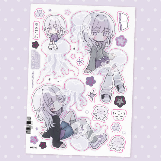[Moseori Studio] Jellyfish Sticker Sheet