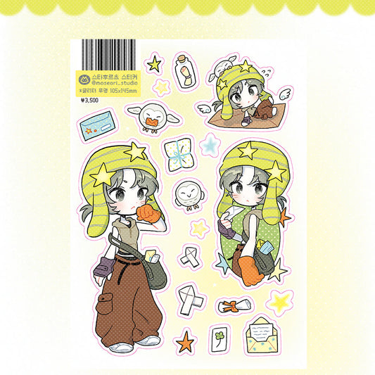 [Moseori Studio] Star Fruits Clear Sticker Sheet