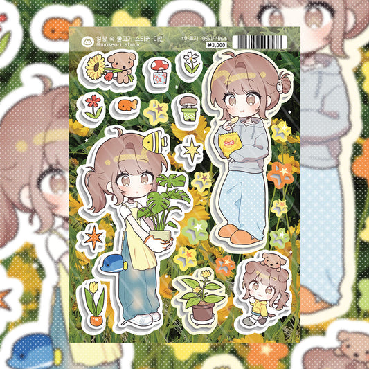 [Moseori Studio] Fish in Everyday Life Sticker Sheet