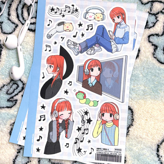 [Zkzk Studio] In Sad Times and Happy Times Sticker Sheet