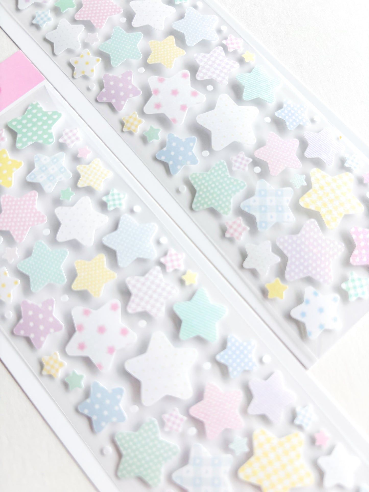 [Borah Studio] Pastel Pattern Stars Deco Sticker Sheet
