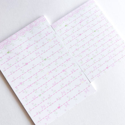 [Borah Studio] Tulip Lace Memo Pad