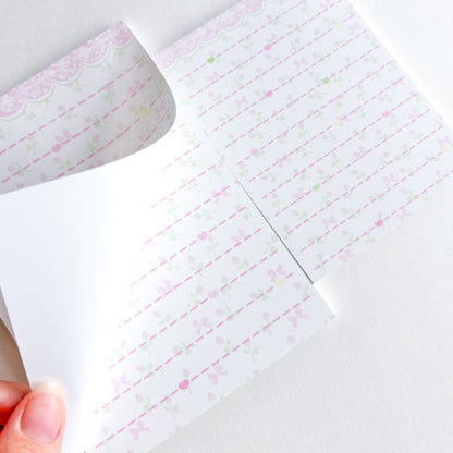 [Borah Studio] Tulip Lace Memo Pad