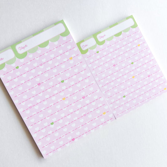 [Borah Studio] Strawberry Love Memo Pad