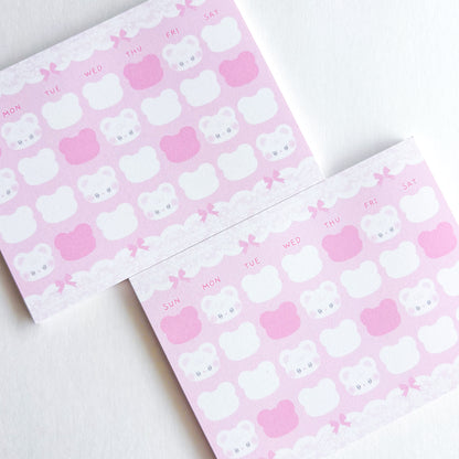 [Borah Studio] Honey Monthly Memo Pad