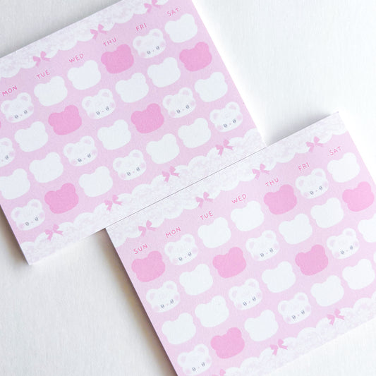 [Borah Studio] Honey Monthly Memo Pad