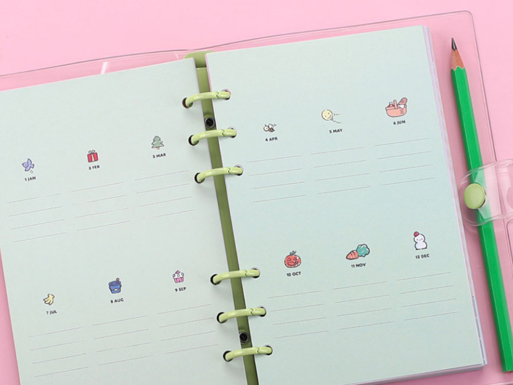 [Sanrio Korea] 6 Ring Diary Planner (5 types)