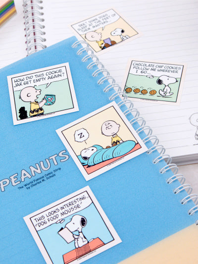 [Stationery Korea] Deco Stickers – Snoopy Peanuts Cartoon (4 sheets)