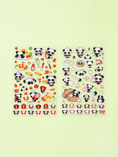 [Stationery Korea] Deco Stickers – Panda (4 sheets)