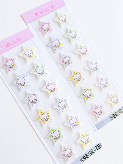 [Borah Studio] Honey's a Star Deco Sticker Sheet (2 Options)