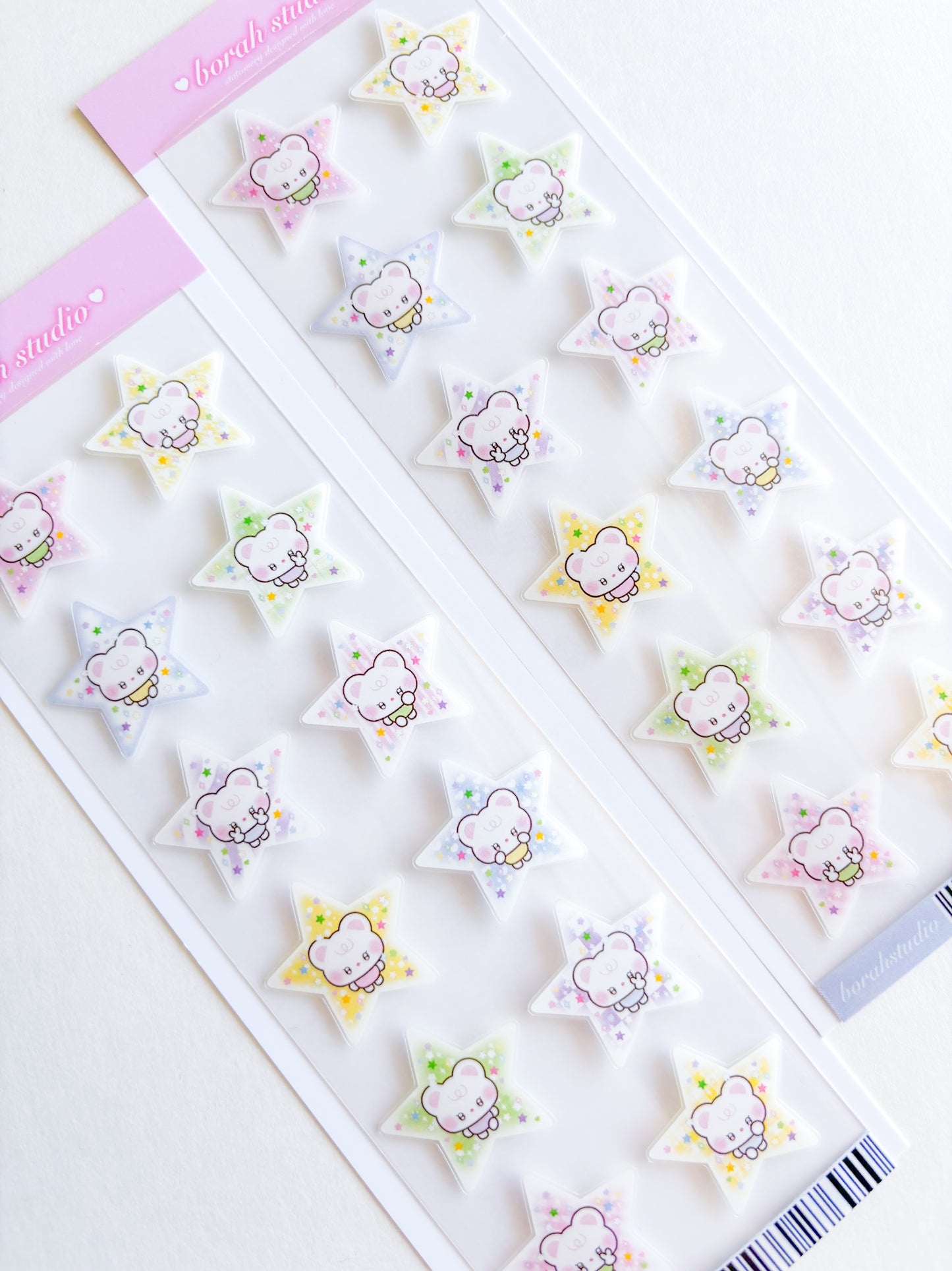 [Borah Studio] Honey's a Star Deco Sticker Sheet (2 Options)