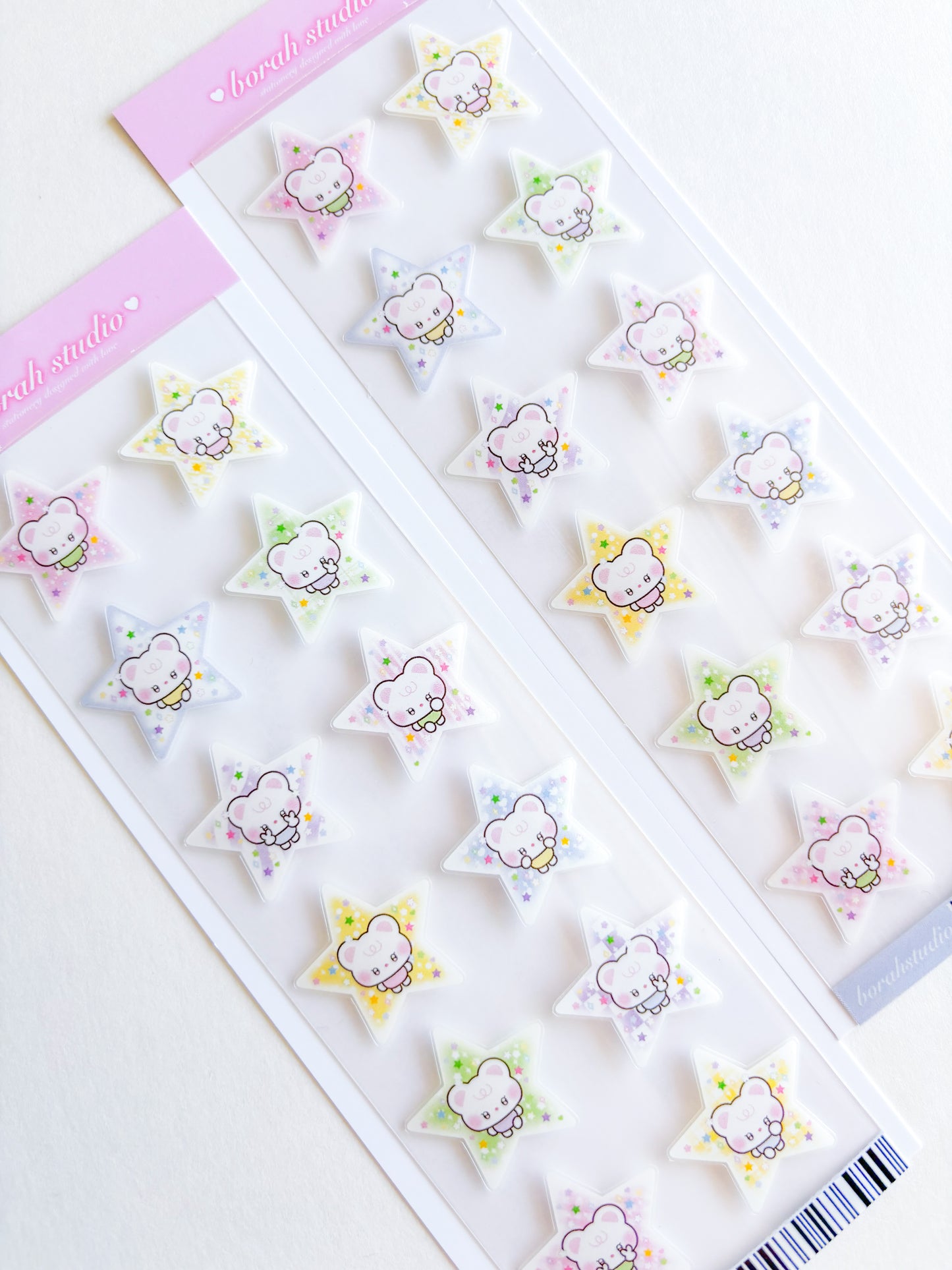 [Borah Studio] Honey's a Star Deco Sticker Sheet (2 Options)