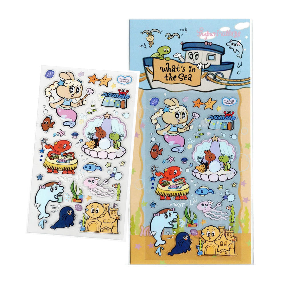 [The Puri Village] What's In The Sea Sticker Sheet
