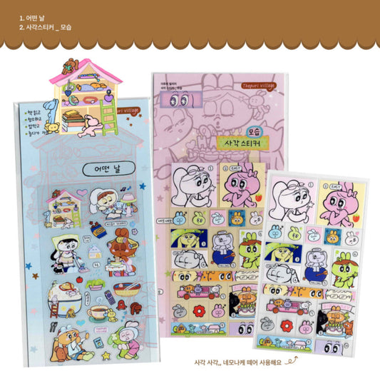 [The Puri Village] Clear UV Sticker Sheet