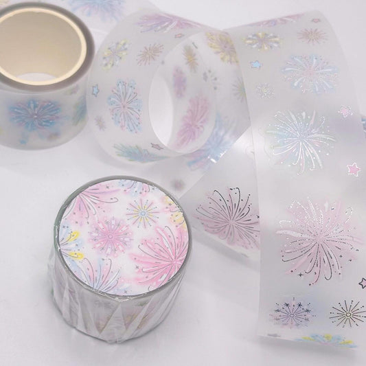 [Pearly Button] Twinkle Fireworks Kiss Cut Masking Tape