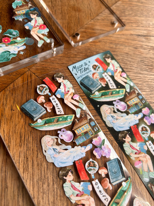 [Dailylouisbella] Moon & Tides Deco Sticker (Velvet Matte)