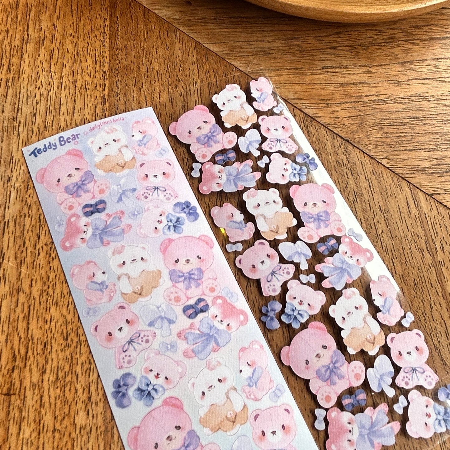 [Dailylouisbella] Pastel Teddy Deco Sticker Sheet