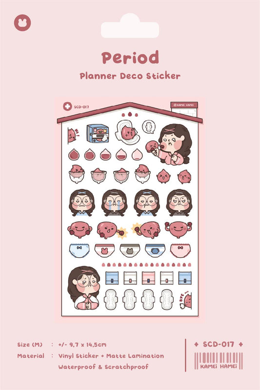 [Kamei Hamei] Period Sticker Sheet