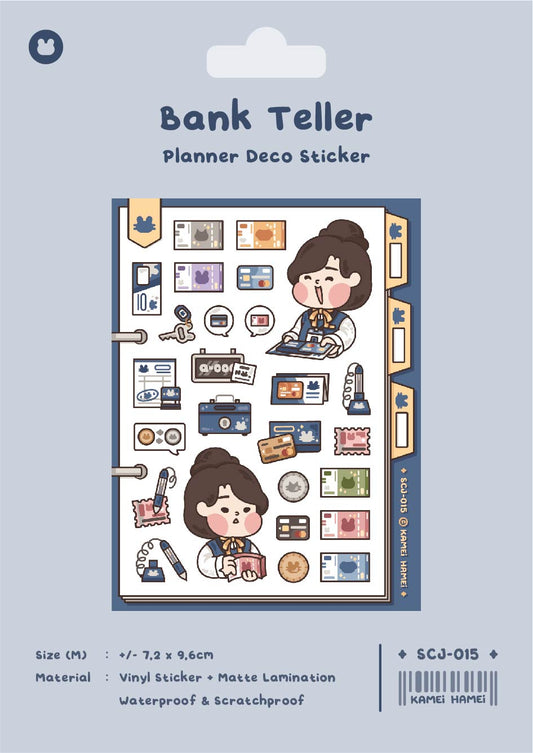 [Kamei Hamei] Bank Teller Sticker Sheet