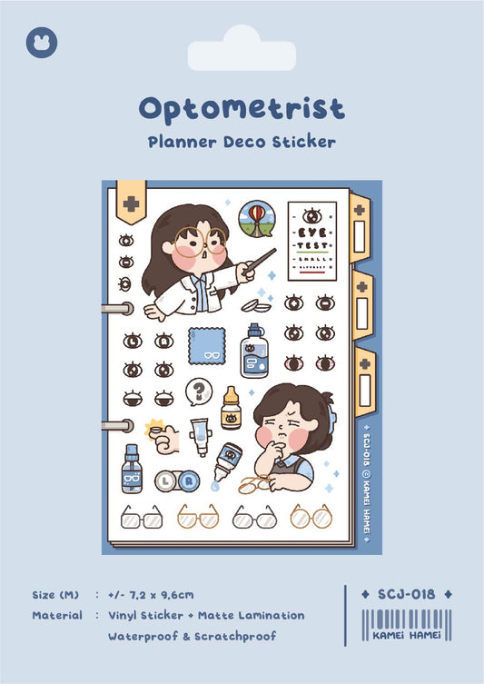 [Kamei Hamei] Optometrist Sticker Sheet