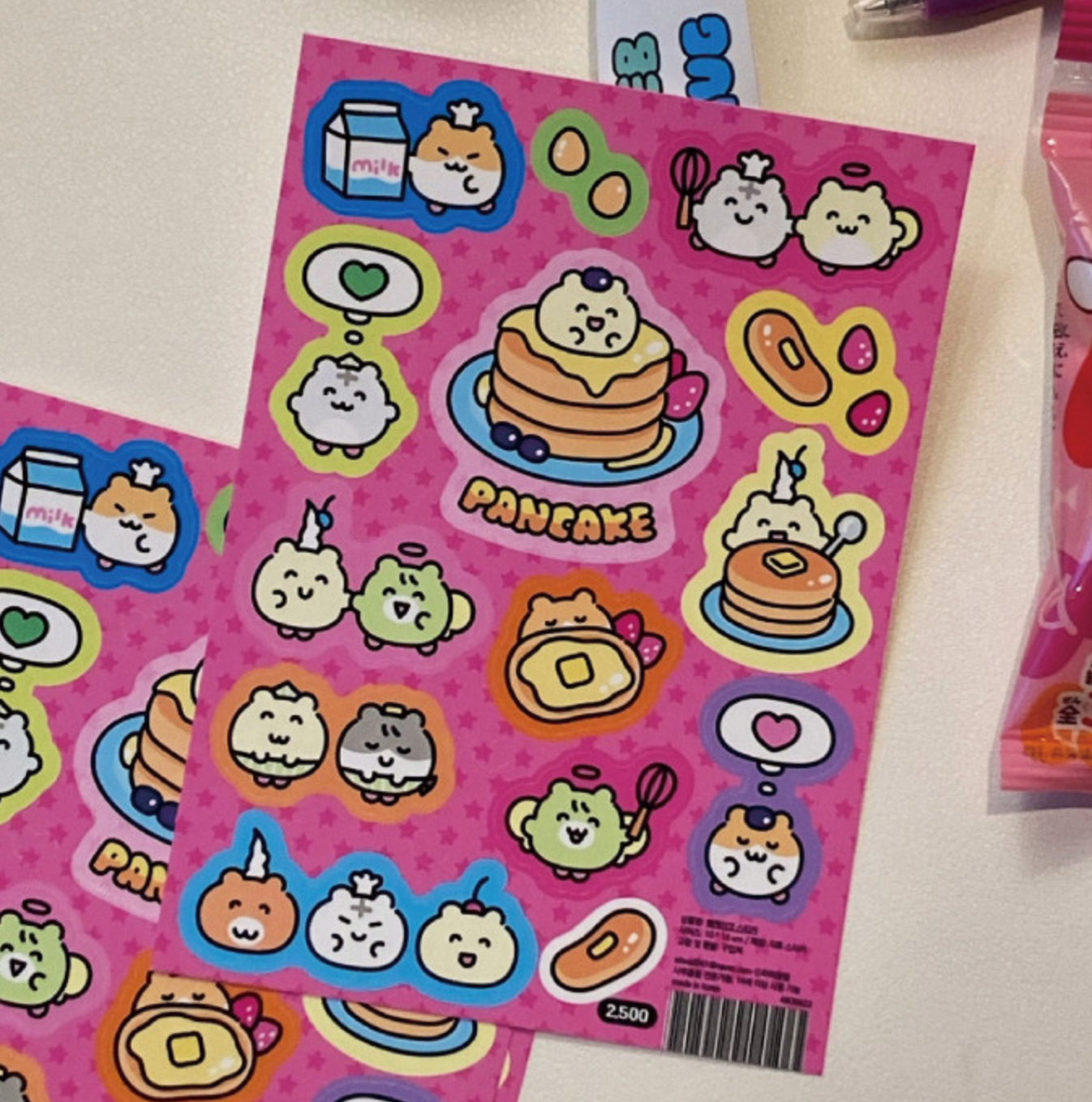 [Heeheeclub] Hamster Pancake Sticker Sheet