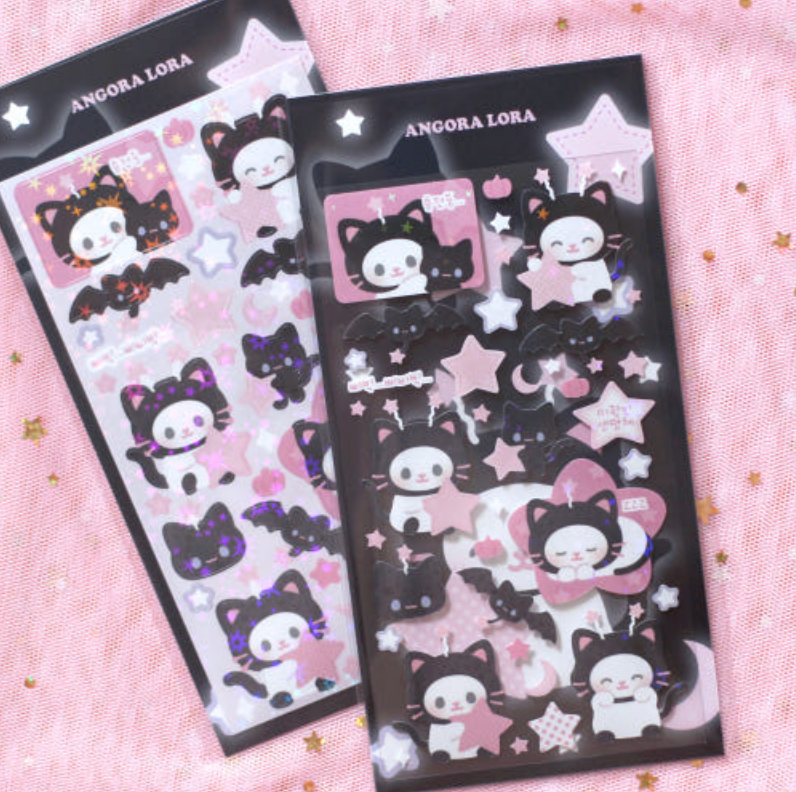 [Angora Lora] Alien Kitty Star Sticker Sheet