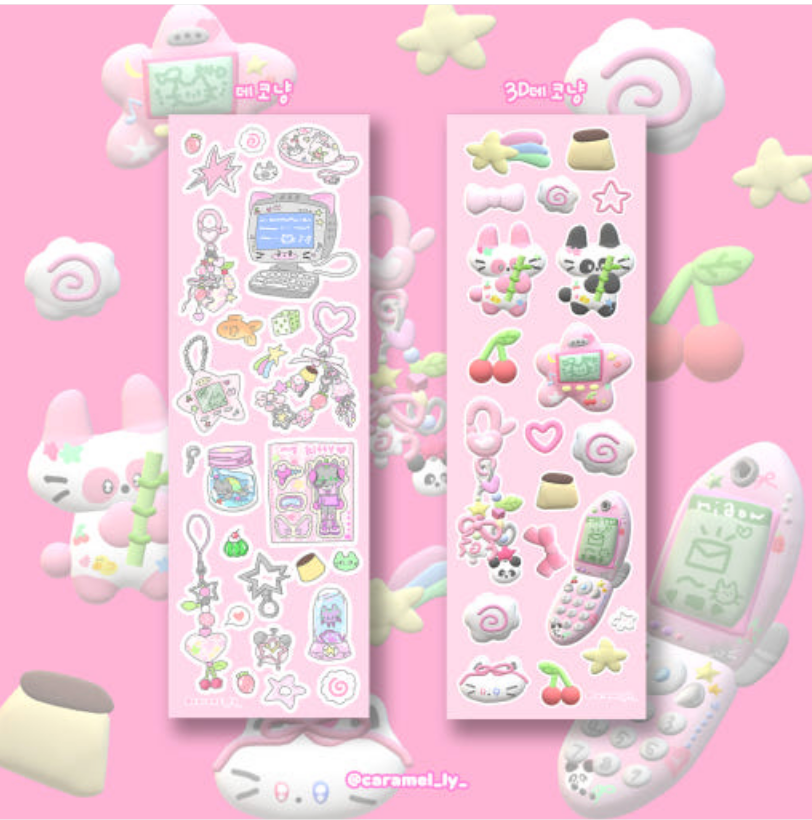 [Caramelly] Deco Nyang Deco Sticker Sheet