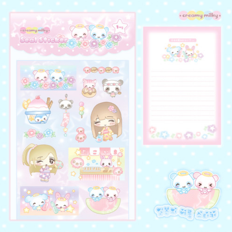 [Creamy Village] Summer in Japan Deco Sticker Sheet