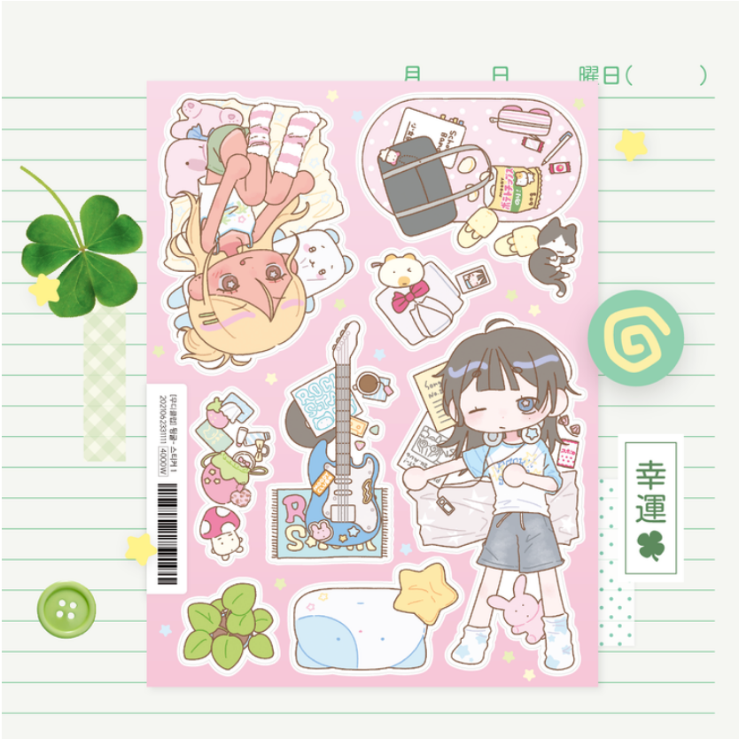 [Moody Club] Roll Around Ver 1 Deco Sticker Sheet