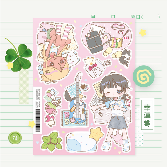 [Moody Club] Roll Around Ver 1 Deco Sticker Sheet