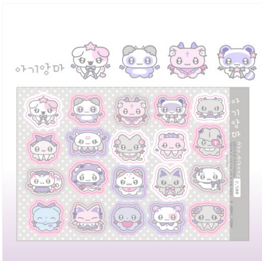 [Ako, Aikong] Baby Devil Deco Sticker Sheet