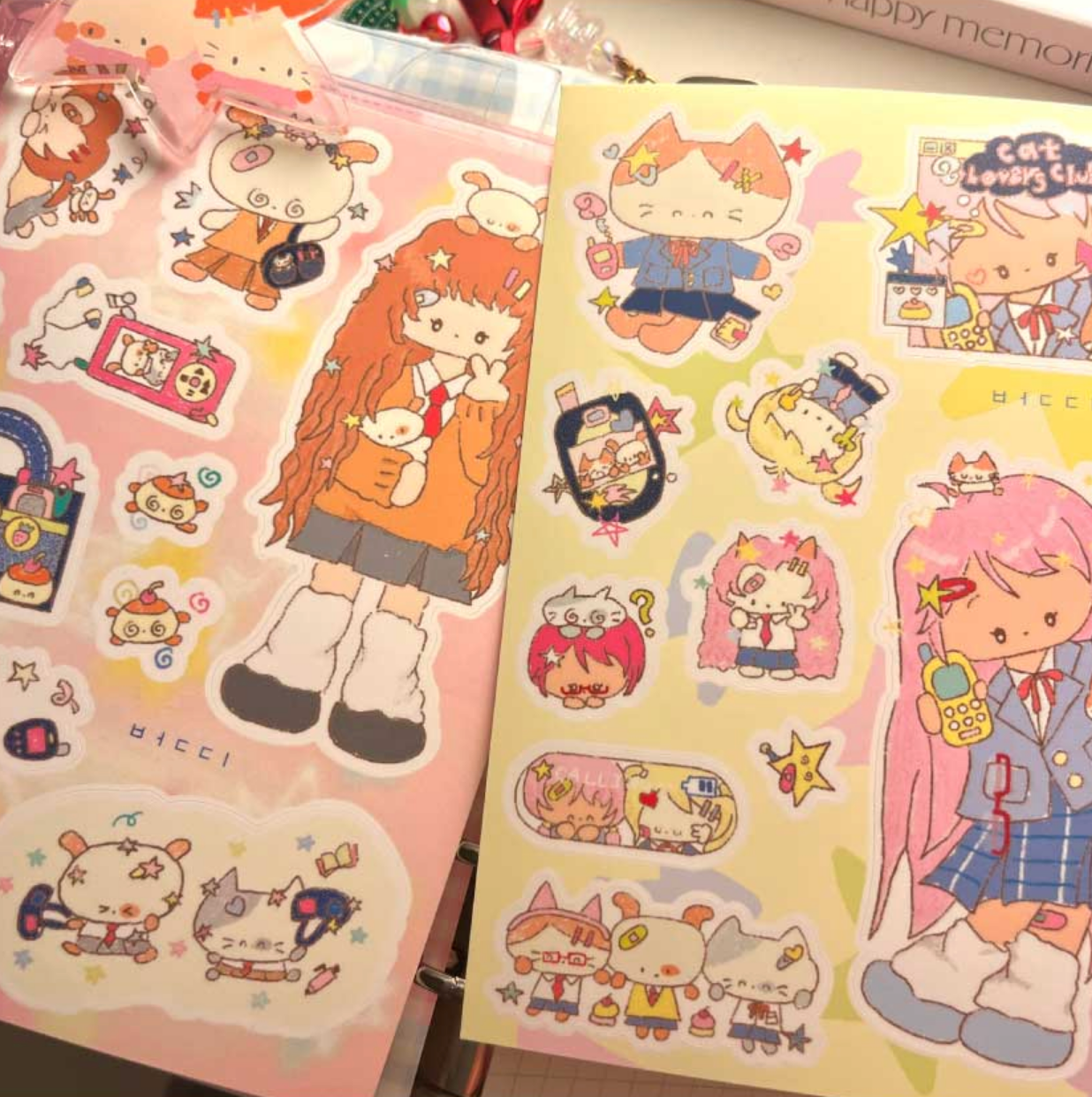 [Berddi] School Girls Sticker Sheet (2 Options)