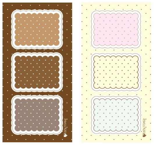 [Loverspickme] Biscuit Memo Sticker Set