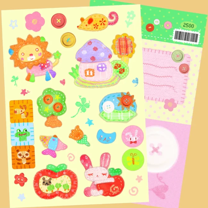 [Jal Ja] Knitting Village Sticker Sheet
