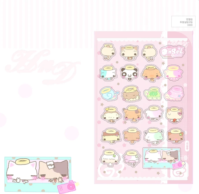 [Happy Nyang Day] Angel Ring Sticker Sheet