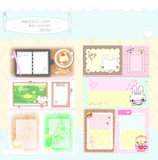 [Happy Nyang Day] Diary Memo Sticker Sheet (2 Options)