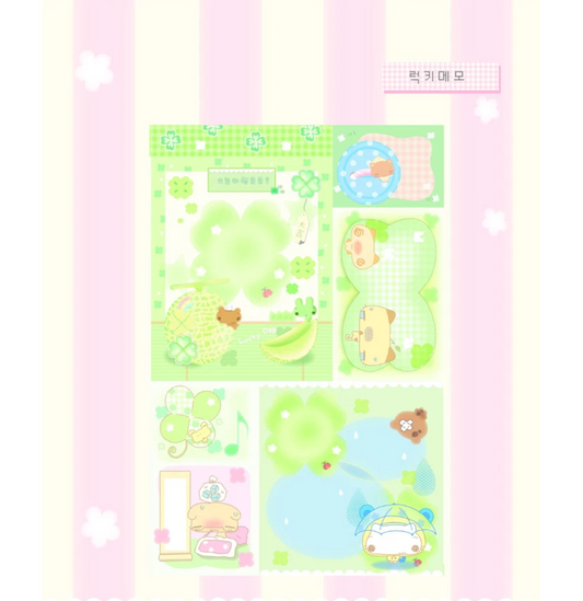 [Happy Nyang Day] Lucky Memo Memo Sticker Sheet