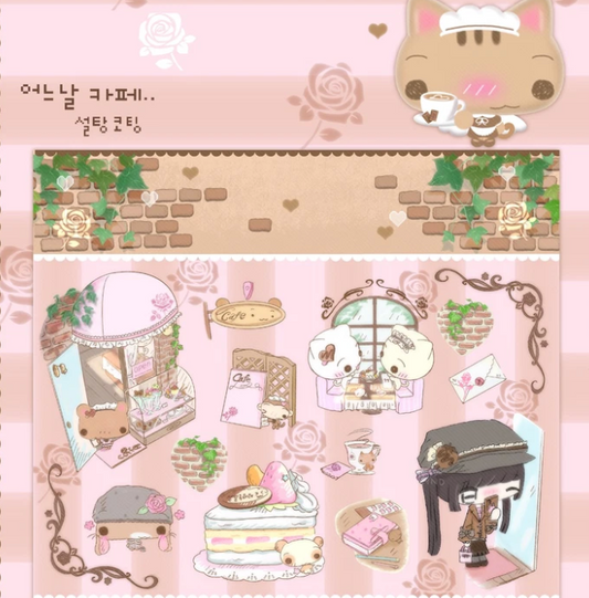 [Happy Nyang Day] One Day Cafe Sticker Sheet