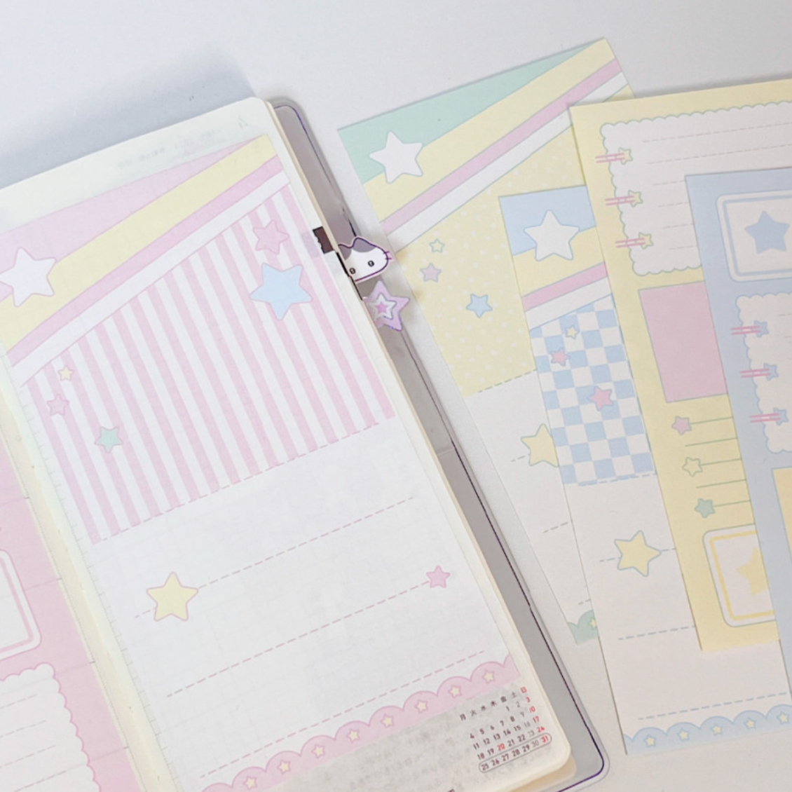 [Seorikkoch] Retro Star Memo Sticker Set