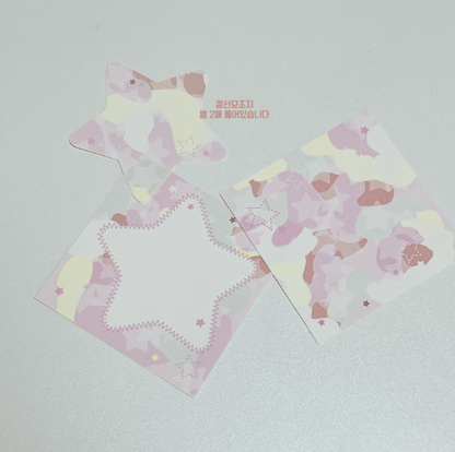 [Seorikkoch] Pretty Camo Memo Sticker Set