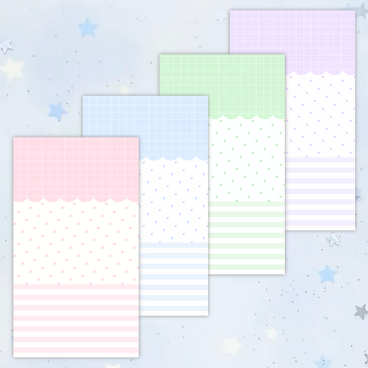 [Borah Studio] Pastel Dot Memo Sticker Pack (8 Sheets)